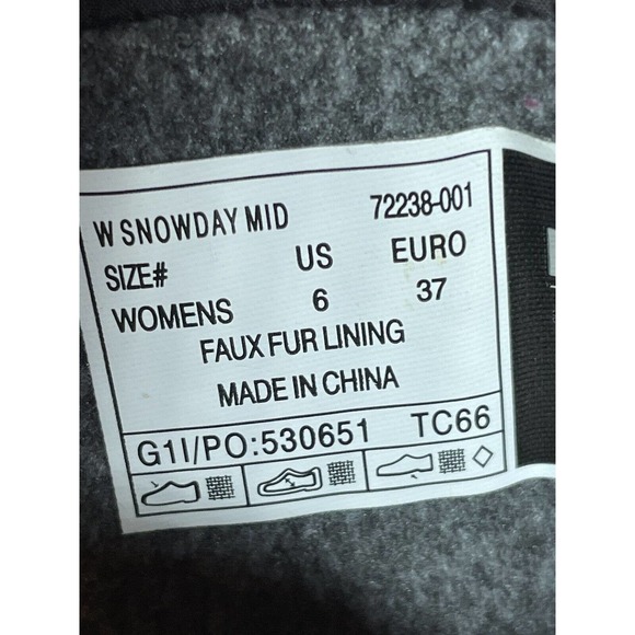 Size 6 Bogs Snowday Mid Dark Gray Durafresh Waterproof Boots1 - Picture 5 of 14